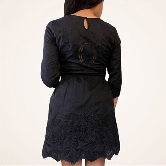 Victoria’s Secret Black Gothic Victorian Embroidered Doll Dress, Small, Size 4 N - Picture 12 of 12